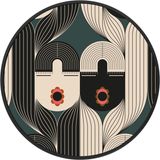 Other wall decoration - Velvet Decopanels Round Roje - MONDILAB