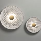 Unique pieces - PULSE by Pierre Charrié suspension wall lamp made of plaster of Paris. - RADAR INTERIOR