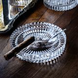 Trays - Precisa Cut-Crystal Cigar Ashtray - LEONE DI FIUME