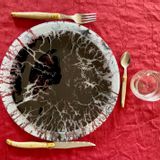 Customizable objects - round reception plate - RECYCLAGE DESIGN RÉANIMATEUR D'OBJETS R & D