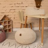 Baby furniture - Knitted pouf ottoman for kids room - ANZY HOME