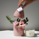 Decorative objects - Trullo Candle Pink and Burgundy - CAROLA FRA I TRULLI