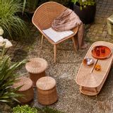 Coffee tables - Wicker coffee table Sillage - CFOC
