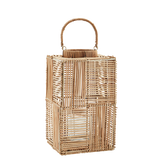 Outdoor table lamps - Squared rattan lantern - MADAM STOLTZ