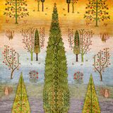 Design carpets - Multiple Trees meets Woodlands in Spring, Zollanvari Super Fine Gabbeh - ZOLLANVARI INTERNATIONAL