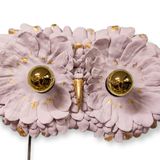 Decorative objects - Applique owl lamp made of porcelain and gold leaves. - SOPHIE LULINE CÉRAMISTE