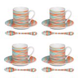 Tasses et mugs - COFFRET 4 P/T CAFE + CUIL 10 CL ALIZE - TABLE PASSION / BASTIDE 1880