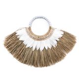 Design objects - The Alang Feather Necklace - Natural White - BAZAR BIZAR - DONT USE