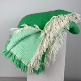 Throw blankets - OEKOTEX COTTON THROW - NADIA DAFRI PARIS