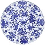 Decorative objects - Delft Die-Cut Placemat in Blue - 1 Per Package - CASPARI