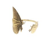 Bijoux - Bracelet Double Papillon doré or fin - LOTTA DJOSSOU
