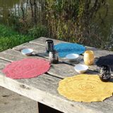 Table linen - AMAZONIA engraved velvet placemats - GRAPHIC HOME EDITIONS