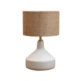 Table lamps - Lamp Moloko in ceramic with jute shade - CHEHOMA