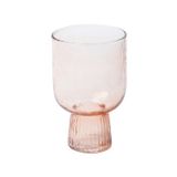 Stemware - Ribbed glass on foot Peaches - CHEHOMA