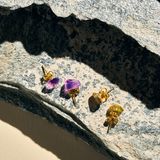 Jewelry - Amethyst Studs - ESSYELLO