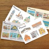Card shop - Pack de 4 cartes postales illustrées Love Venezia - WANDERWORLD
