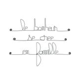 Other wall decoration - Quote about Family - Fil de Fer - L'ATELIER DES CREATEURS