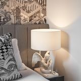 Table lamps - Protective Angel table lamp - Lladró Handmade Porcelain Lighting - LLADRÓ