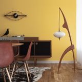 Design objects - Floor lamp\" Praying Mantis\” Vintage Oak Finish - RISPAL