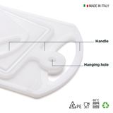 Kitchen utensils - Cutting board in plastic set of 3 pcs white recycable - DEMOLLI