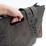 Homewear - BigBusyB -CopperFlower- Edition / recycled leather bag - COMBBAGS