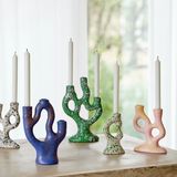 Design objects - Candleholder w. speckle (coral shaped) - BAHNE INTERIOR