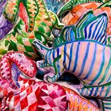 Cushions - Shaped Velvet Cushion - ELENI MALAMI