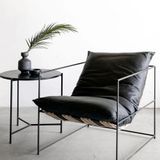 Fauteuils - Santa Monica Black Metal Armchair - CHAPPAL.CO