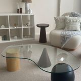 Tables basses - Wooden Asymmetrical Coffee Table - CHAPPAL.CO