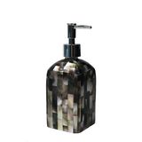 Unique pieces - Blacklip Shell Inlay Soap Dispenser (Square) - THOMAS & GEORGE FURNITURE, LIGHTING & DECOR
