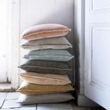 Fabric cushions - PIP 50/50 cm stonewashed velvet cushion - ML FABRICS