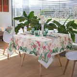 Table linen - Orchidées Champagne Tablecloth - BEAUVILLÉ