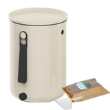 Decorative objects - Kitchen composter - BOKASHI ORGANKO 2 (cream white) made from recycled plastics - PLASTIKA SKAZA - EXCEEDING EXPECTATIONS
