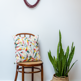 Fabric cushions - Housse de coussin 100% lin - 45x45 - motif SABIÁ - SABIÁ DESIGN