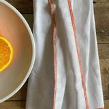 Napkins - Damask towel, white, 100% cotton - ENSEMBLE