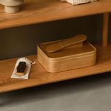 Chaussures - RICO- bamboo Shoe shine valet box with horsehair shoe shine brushe - GUDEE