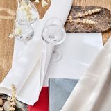 Linge de table textile - Set de table enduit Marie-Galante uni Coton - LE JACQUARD FRANCAIS