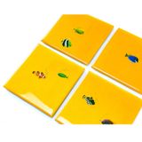 Cadeaux - SET DE DESSOUS DE VERRE — POISSONS ROUGES TROPICAUX - 204 HAUS CRAFTERS