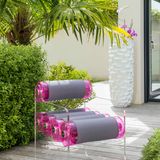 Lawn sofas - MW04| Chair with transparent PMMA walls & grey Runner covers - MW Exclusive - MW DESIGNER FURNITURE