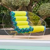 Lawn armchairs - MW05| Armchair with transparent PMMA walls & yellow Runner covers - MW Exclusive - MW DESIGNER FURNITURE
