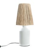 Desk lamps - The Bedouin Table Lamp - White Natural - BAZAR BIZAR LIVING