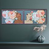 Paintings - FABRIC TABLE: SOFTNESS OF INDIAN SUMMER - CHACHA.ARTDECO