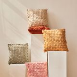 Coussins textile - Checked Hand Woven Velvet Square Cushion, 45x45cm - CASA AMAROSA