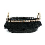 Boîtes de rangement - Le Panier Boho Fringe - Noir Naturel - BAZAR BIZAR LIVING