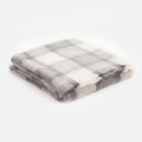 Objets de décoration - Plaid gris en mohair à carreaux - CUSHENDALE