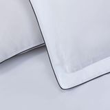 Linge de lit - PARURE DE LIT À PASSEPOIL ANTHRACITE - ATELIER 99