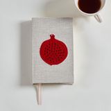Stationery - POMEGRANATE LINEN NOTEBOOK - ATELIER 99