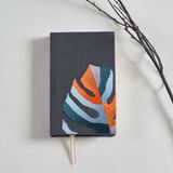 Papeterie bureau - CARNET EN LIN MONSTERA - ATELIER 99