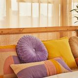 Coussins textile - Coussin lombaire Geo Shapes fait main, Terre, 30,5 x 30 pouces - CASA AMAROSA