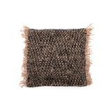 Cushions - The Oh My Gee Cushion Cover - Black Copper - 40x40 - BAZAR BIZAR - COASTAL LIVING